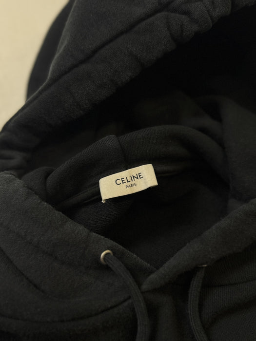 Celine Logo Hoodie Black (USED) | Vitnage Clothing Store Canada