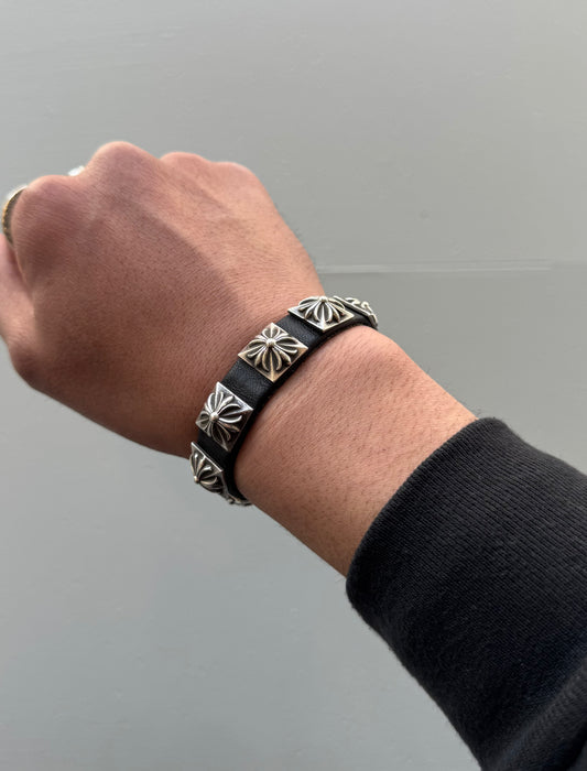 Chrome Hearts Plus Leather Bracelet | Vitnage Clothing Store Canada