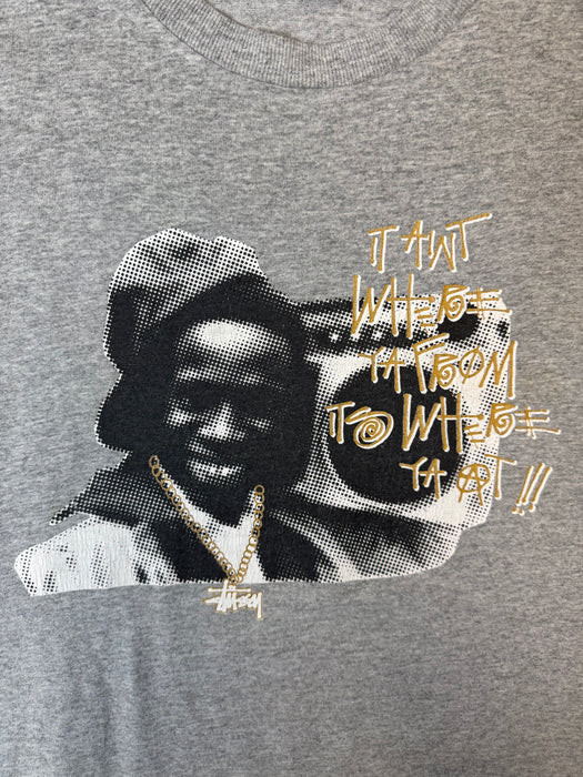 2000s Stussy 'Ain't Where Ya From' Tee Grey | Vitnage Clothing Store Canada