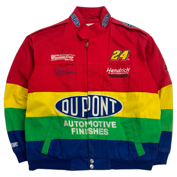 Vintage Chase Authentics Jeff Gordon Dupont Nascar Racing Jacket Multi