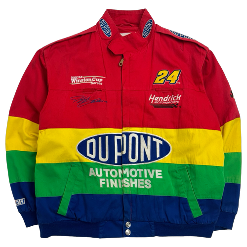 Vintage Chase Authentics Jeff Gordon Dupont Nascar Racing Jacket Multi | Vintage Clothing Store Canada