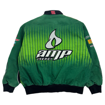 Vintage Dale Earnhardt Jr. AMP Energy Nascar Racing Jacket Green