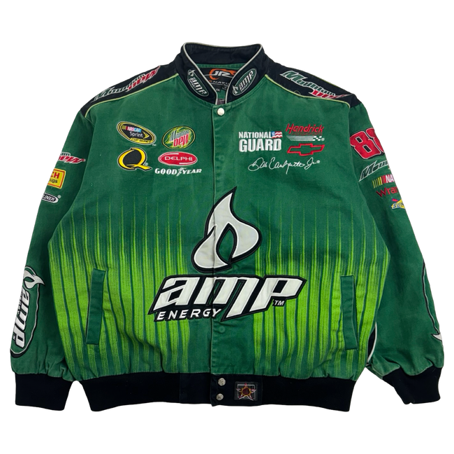 Vintage Dale Earnhardt Jr. AMP Energy Nascar Racing Jacket Green