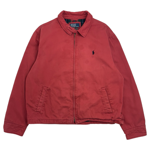 Vintage Polo Ralph Lauren Harrington Jacket Salmon Pink | Vintage Clothing Store Canada