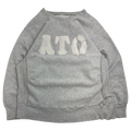 Vintage 90s Champion Reverse Weave Alpha Tau Omega Sweatshirt Grey