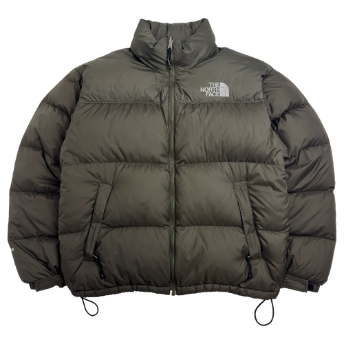 2005 The North Face 700 Fill Nuptse Puffer Jacket Olive Green | Vintage Clothing Store Canada