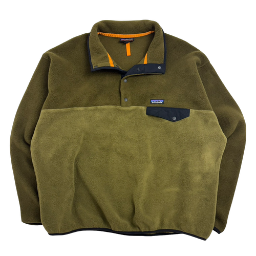 Patagonia Synchilla Snap Fleece Army Green | Vintage Clothing Store Canada