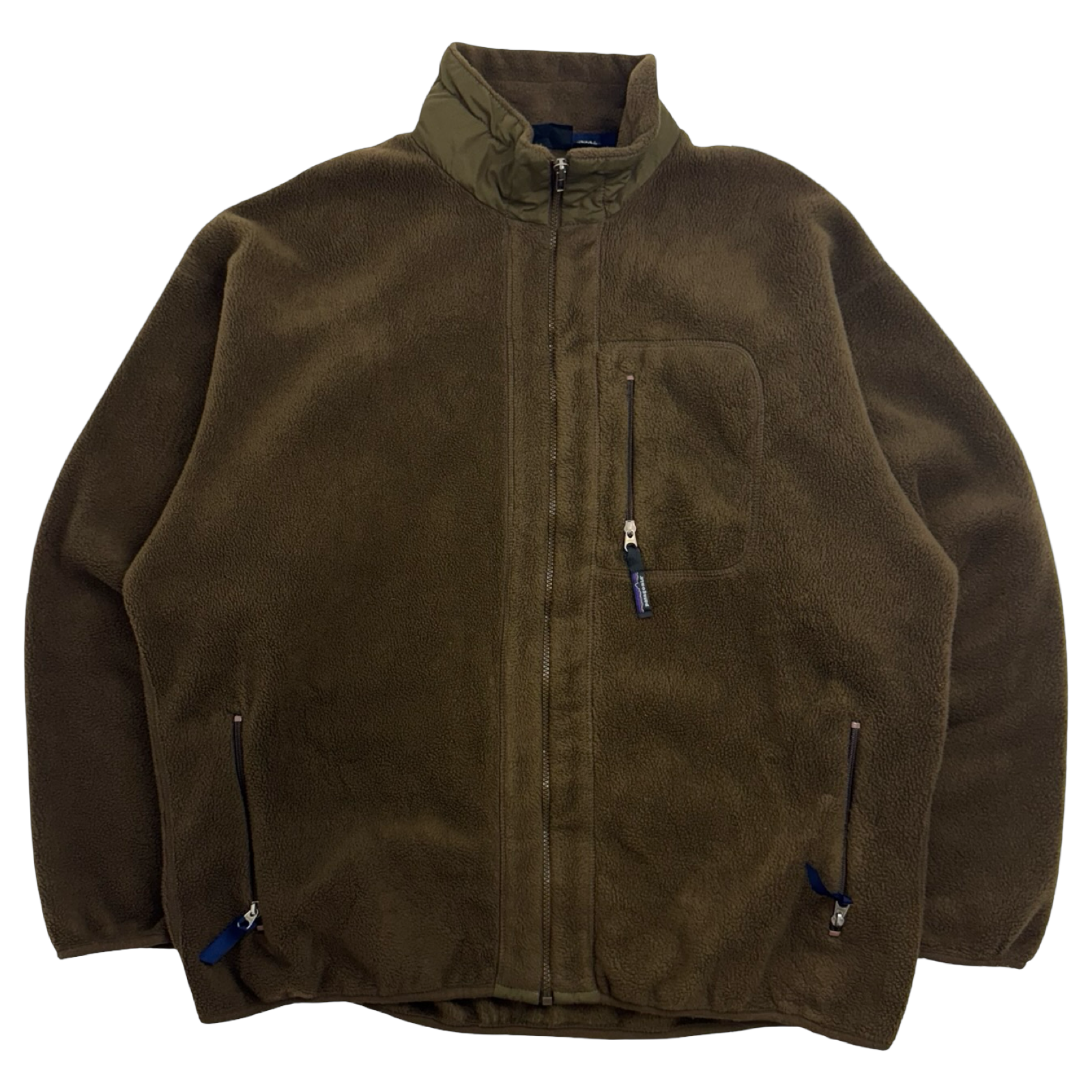 Vintage 1998 Patagonia Full Zip Synchilla Fleece Brown