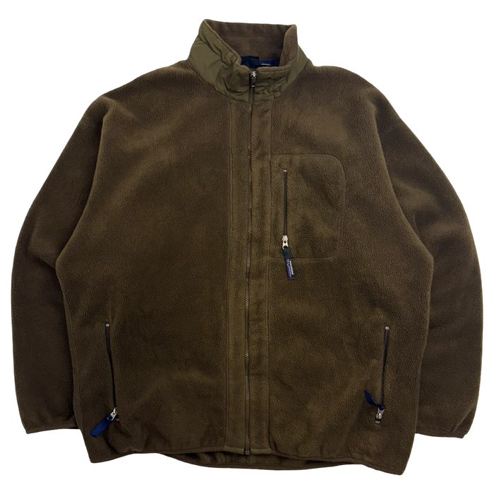 Vintage 1998 Patagonia Full Zip Synchilla Fleece Brown | Vitnage Clothing Store Canada