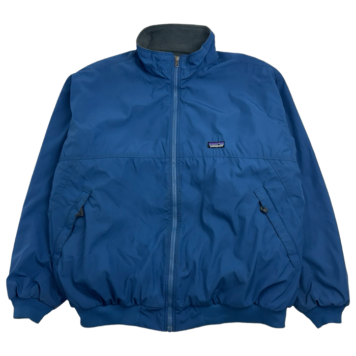 2000s Patagonia Fleece Lined Shell Jacket Blue | Vitnage Clothing Store Canada