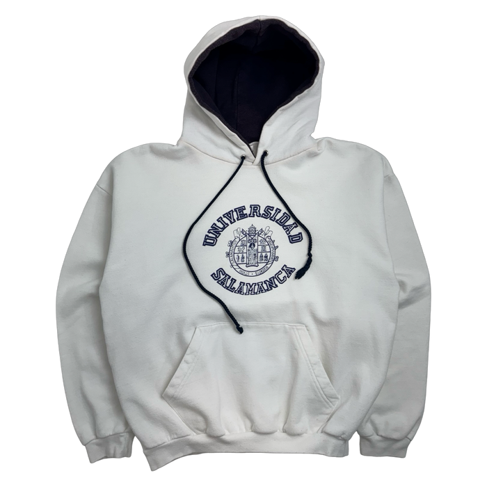 Vintage Universidad Salamanca Hoodie White | Vitnage Clothing Store Canada