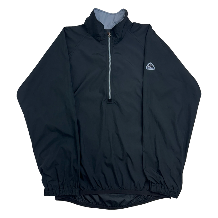 Vintage 2000s NIke ACG Half Zip Light Jacket Black | Vitnage Clothing Store Canada