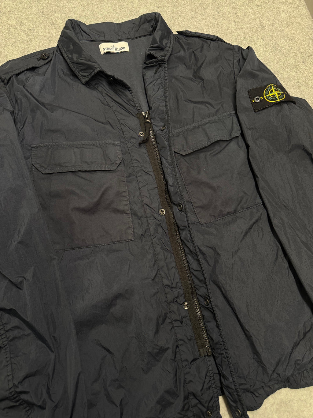Stone Island Garment Dyed Crinkled Jacket Navy (USED)