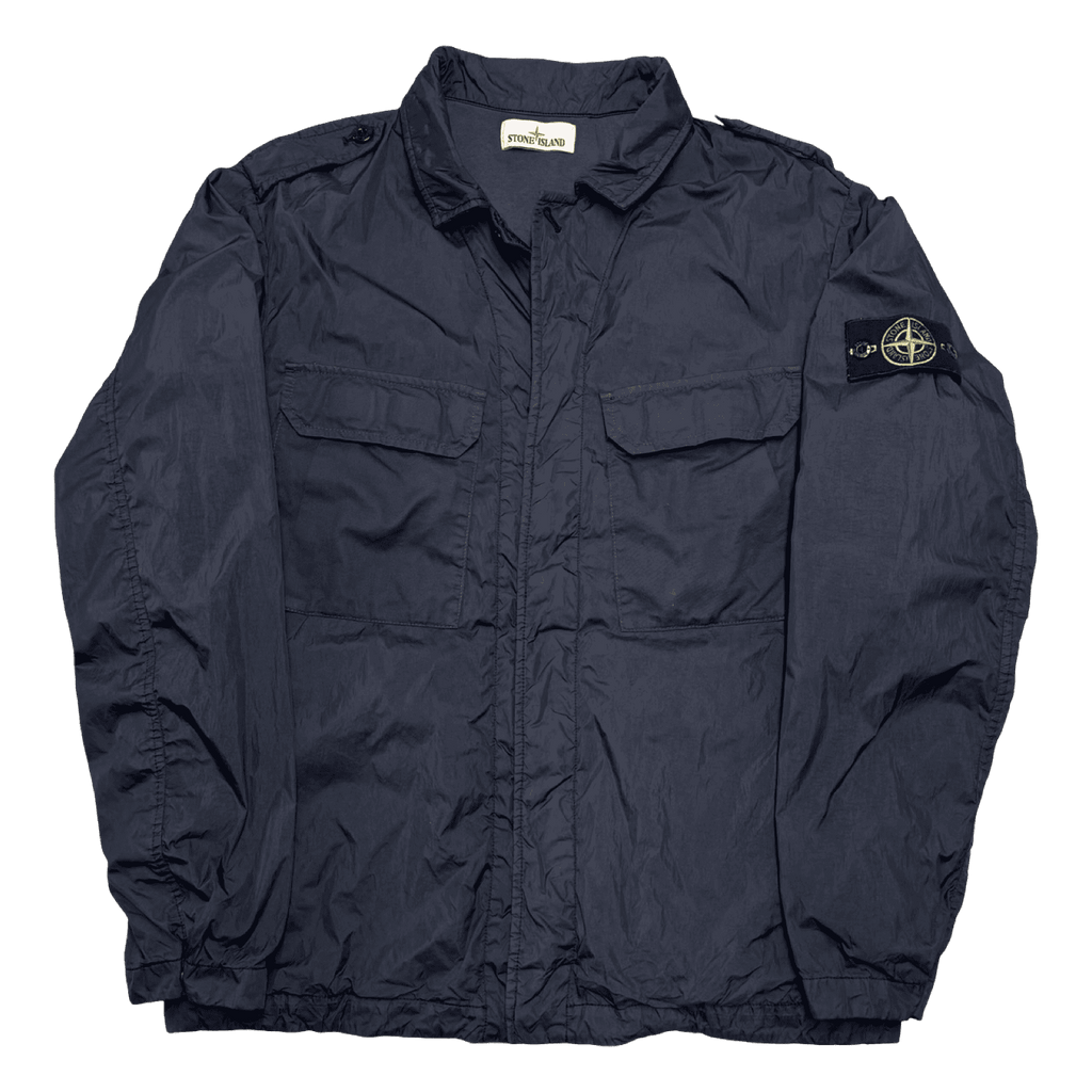 Stone Island Garment Dyed Crinkled Jacket Navy (USED)