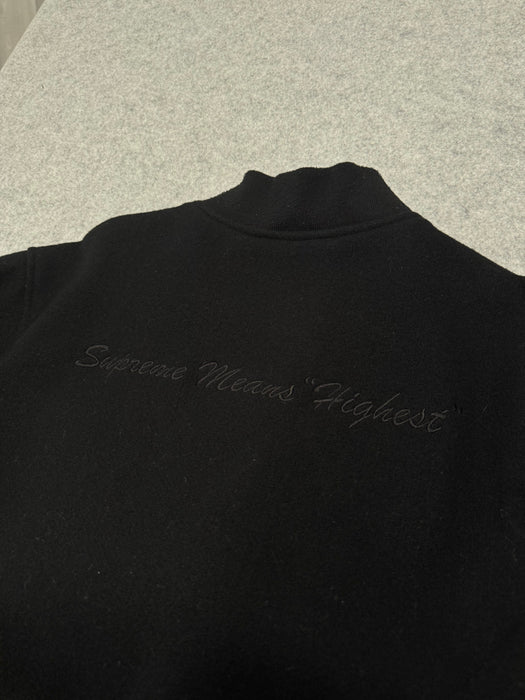 Supreme Old English Zip Variety Jacket Black (USED) | Vitnage Clothing Store Canada