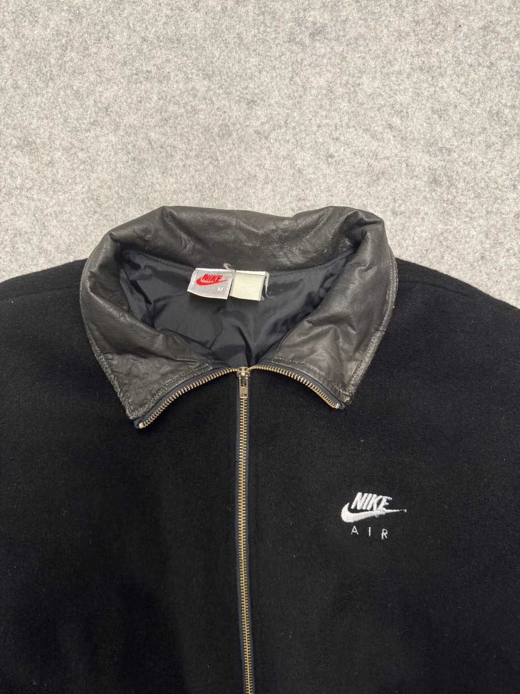 90’s Nike Leather Varsity Jacket (USED)