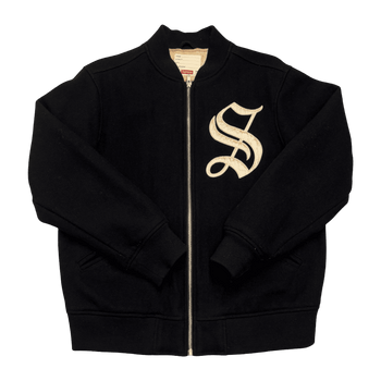Supreme Old English Zip Variety Jacket Black (USED)