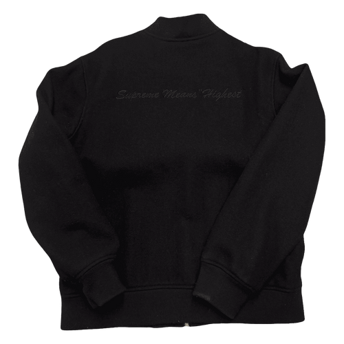 Supreme Old English Zip Variety Jacket Black (USED) | Vintage Clothing Store Canada