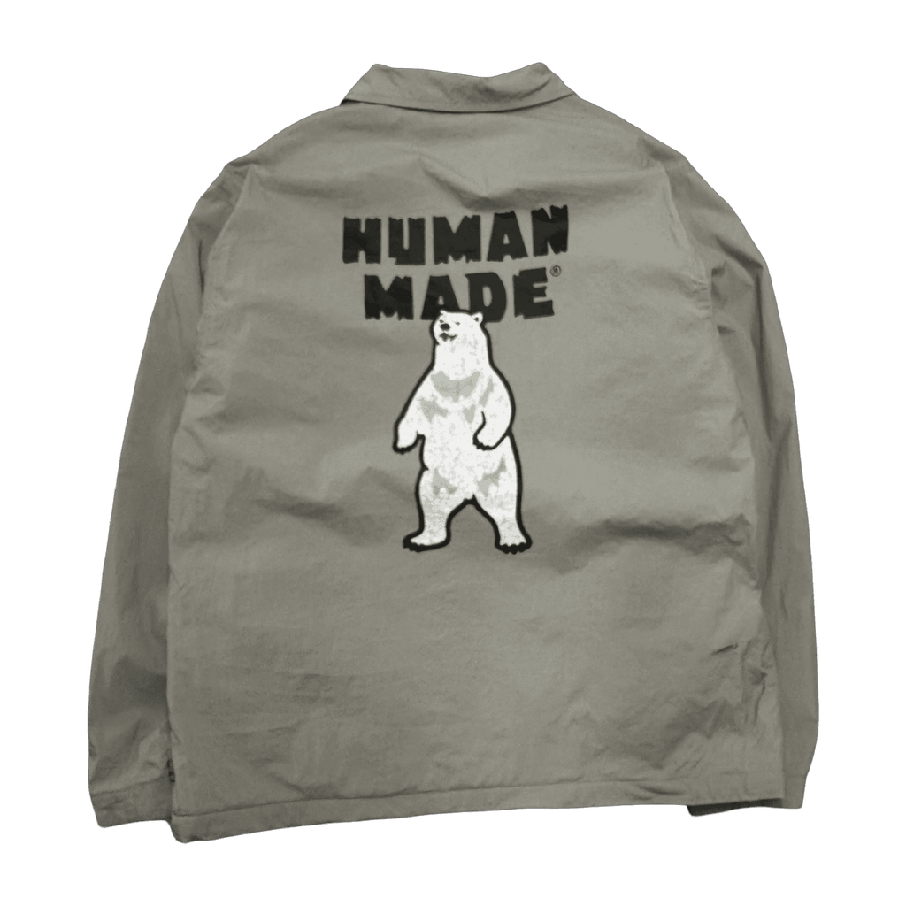 Human Made Polar Bear Coach Jacket Grey (USED)