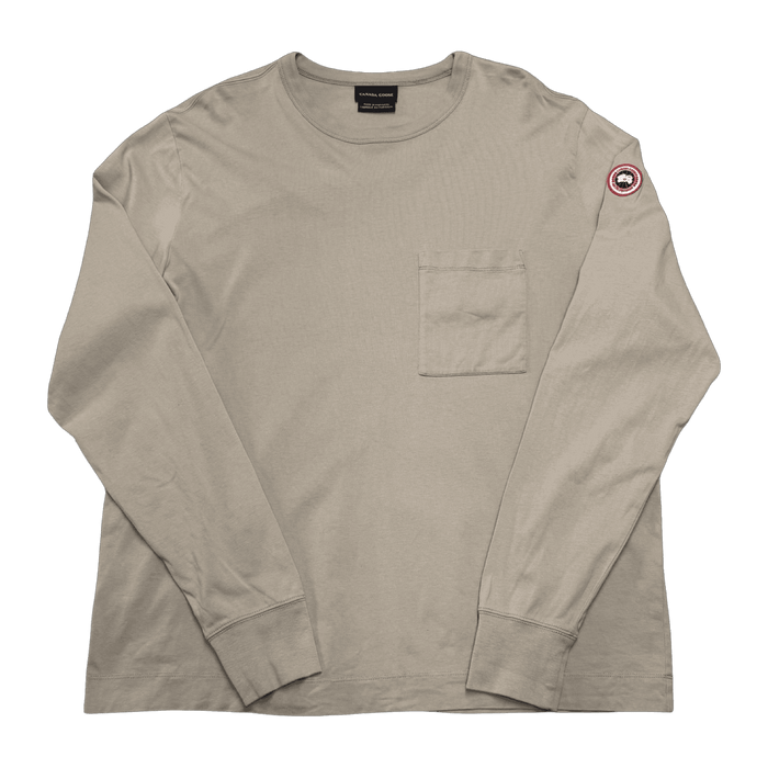 Canada Goose Gladstone L/S Tee Beige (USED) | Vitnage Clothing Store Canada