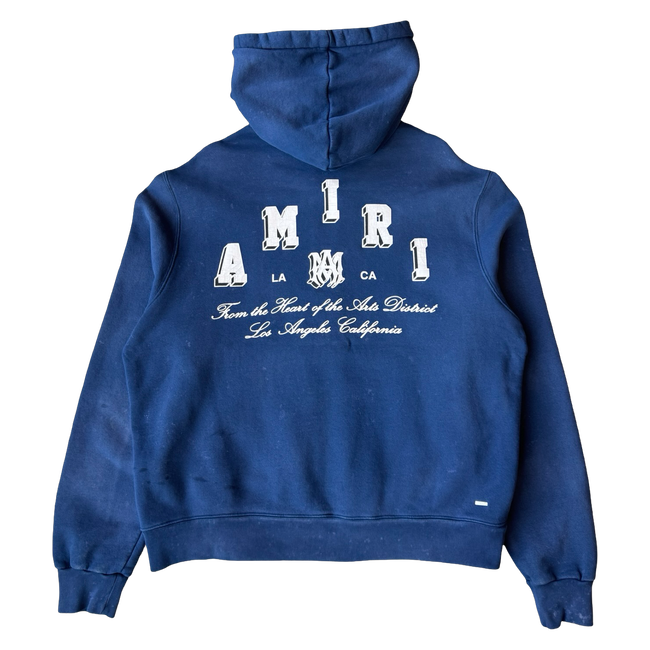 Amiri Vintage Collegiate Zip Up Sweater Blue (USED)