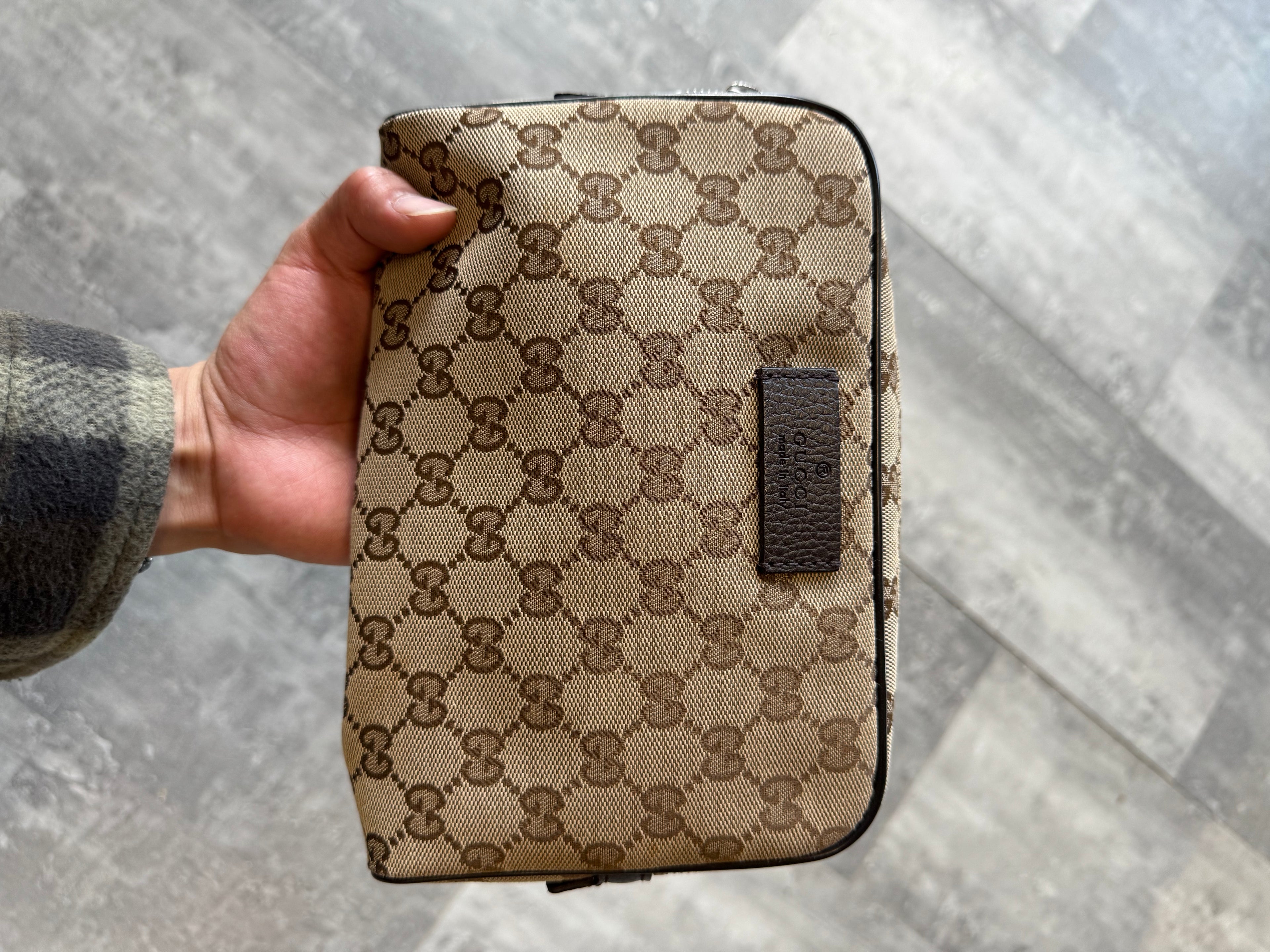 Gucci Bum Bag Brown Canvas