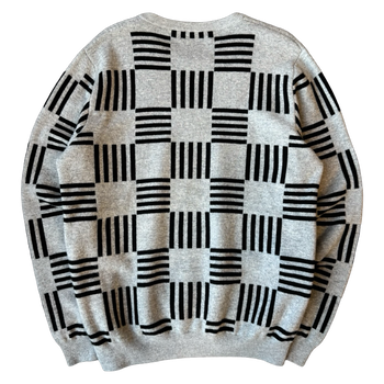 Louis Vuitton Distorted Damier Crewneck Grey (USED)