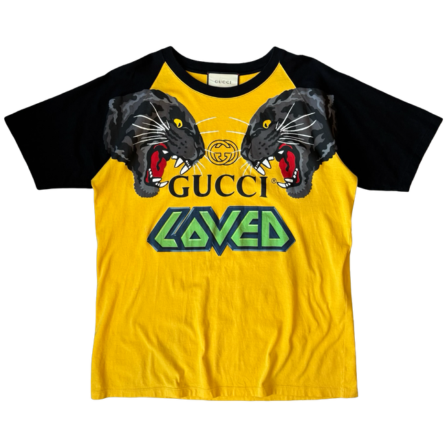 Gucci Tiger Loved Tee Black/Yellow (USED)
