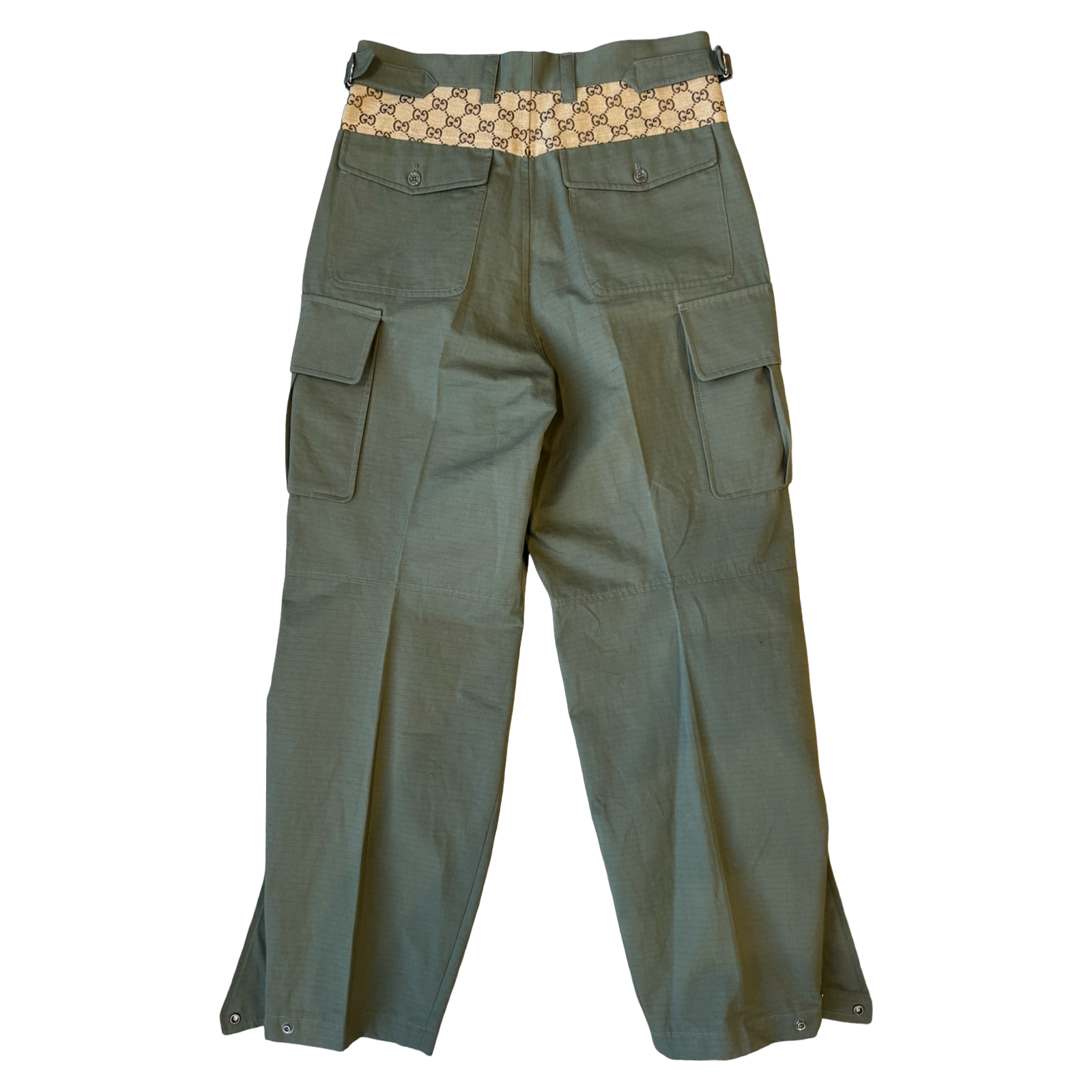 Gucci GG Cotton Ripstop Cargo Pants Green