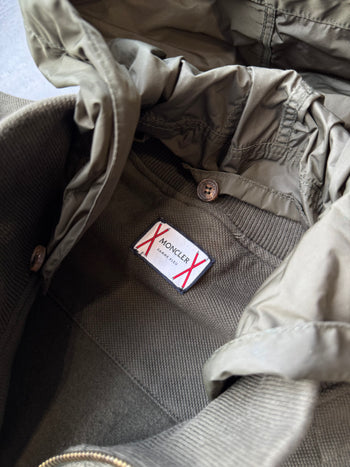 Moncler Maglia Quilted Zip Up Jacket Olive (USED)