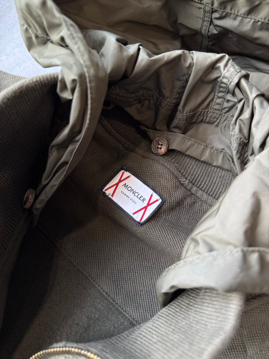Moncler Maglia Quilted Zip Up Jacket Olive (USED) | Vitnage Clothing Store Canada