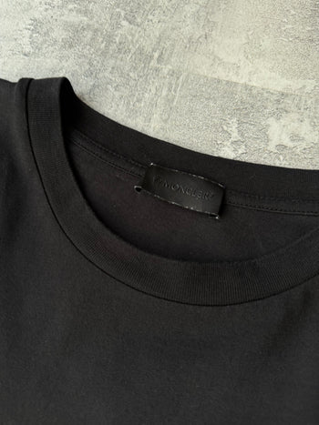 Moncler Vertical Logo Tee Black (USED)