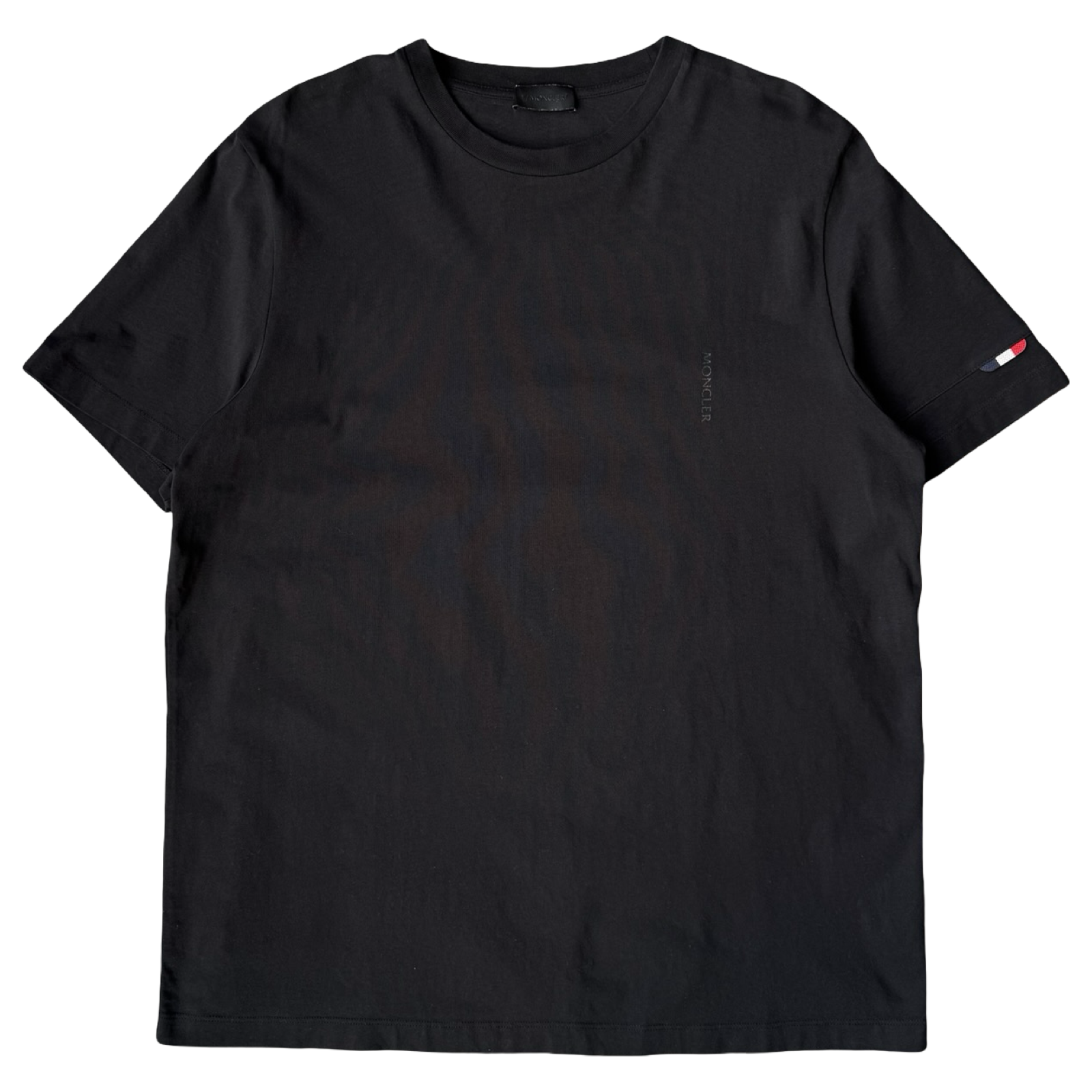Moncler Vertical Logo Tee Black (USED)