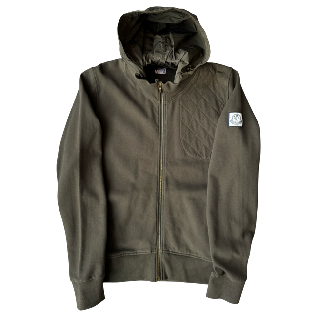 Moncler Maglia Quilted Zip Up Jacket Olive (USED)