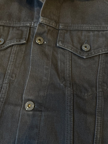 Off-White Diagonal Stripe Denim Jacket Black (USED)