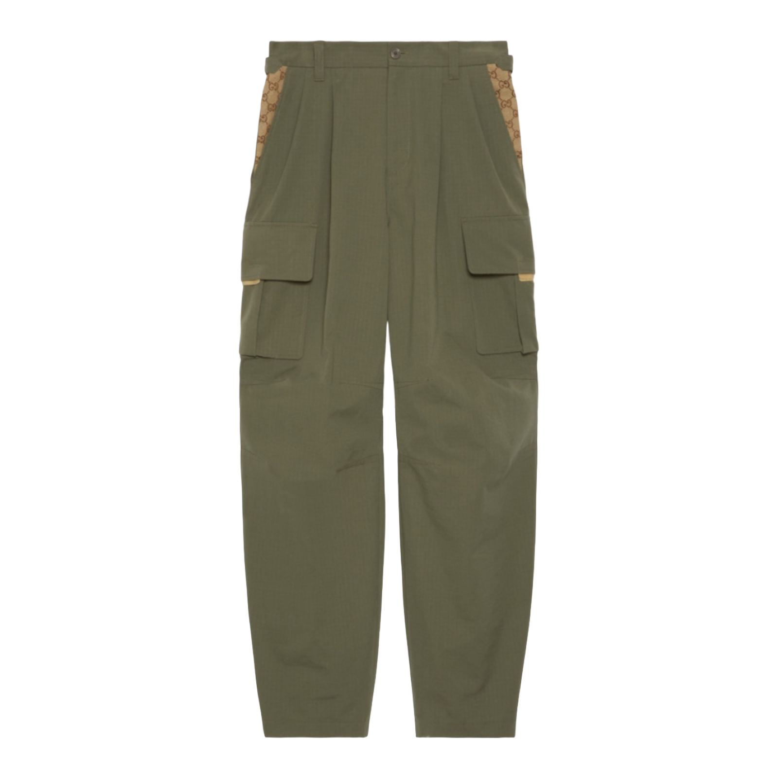 Gucci GG Cotton Ripstop Cargo Pants Green