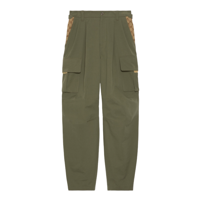 Gucci GG Cotton Ripstop Cargo Pants Green | Vitnage Clothing Store Canada