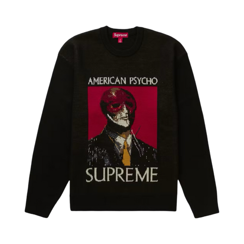 Supreme American Psycho Knit Sweater Black | Vintage Clothing Store Canada