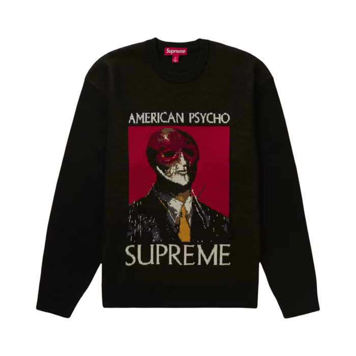 Supreme American Psycho Knit Sweater Black | Vitnage Clothing Store Canada