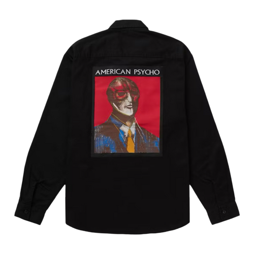 Supreme American Psycho Button Up Work L/S Shirt Black | Vintage Clothing Store Canada