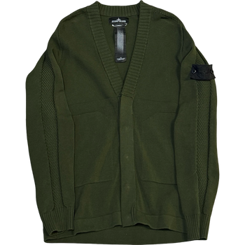 Stone Island Shadow Project Knit Cardigan Olive
