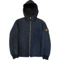 Stone Island Quilted Hooded Zip Up Jacket Navy (USED)
