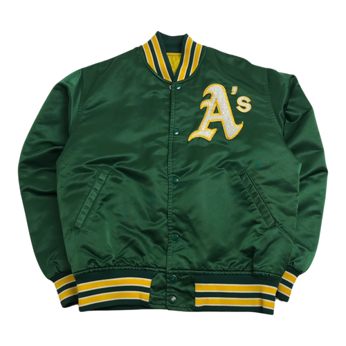 (M) Vintage Satin Oakland Athletics Jacket | Vintage Clothing Store Canada