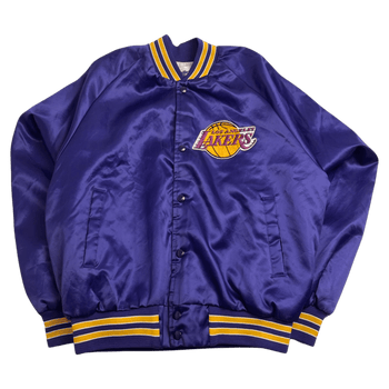 (L) Vintage Satin Lakers Jacket