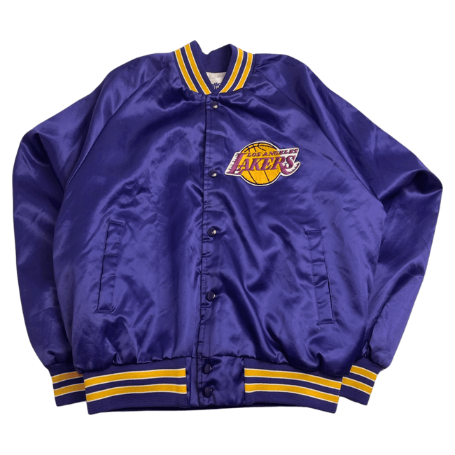 (L) Vintage Satin Lakers Jacket