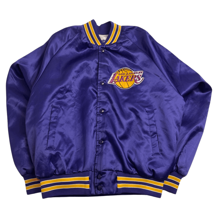 (L) Vintage Satin Lakers Jacket | Vitnage Clothing Store Canada