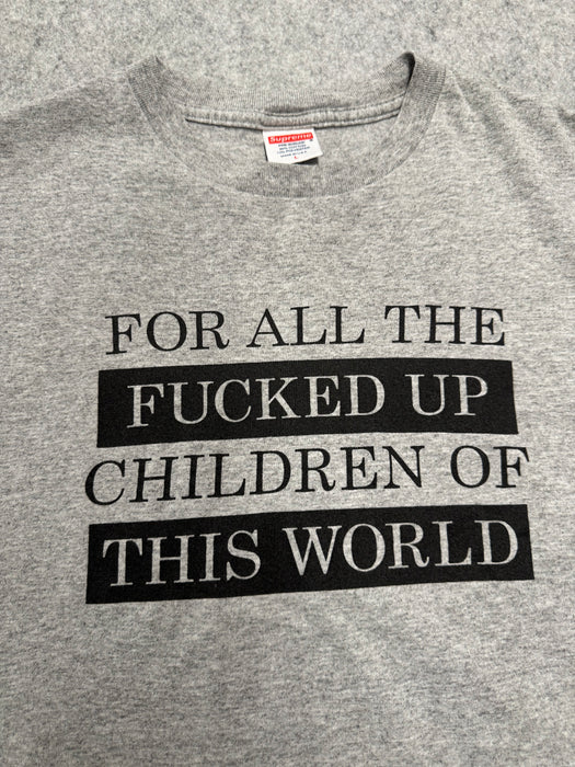 Supreme For All The Fucked Up Children Tee (USED) | Vitnage Clothing Store Canada