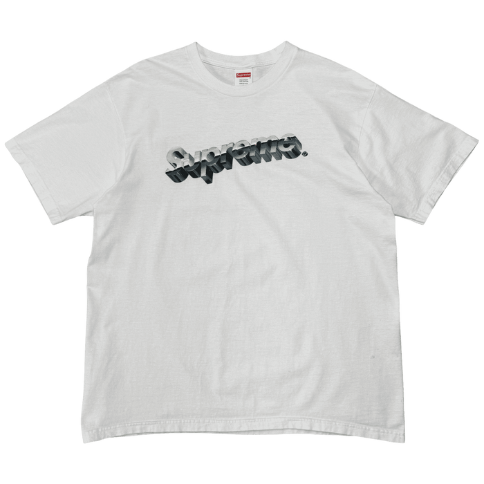 Supreme Chrome Logo Tee (USED) | Vitnage Clothing Store Canada