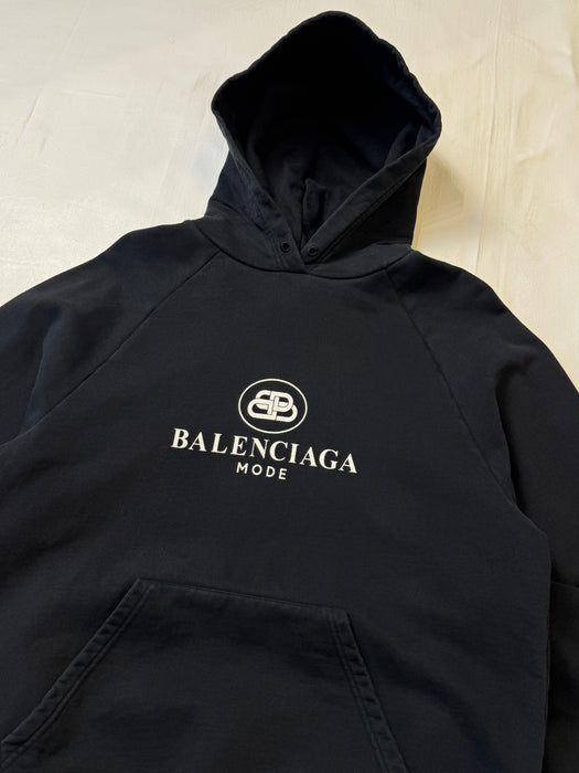 Balenciaga BB Mode Hoodie Black (USED) | Vitnage Clothing Store Canada