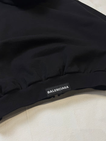 Balenciaga Unifit Cropped Zip Up Sweater Black (USED)